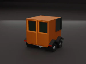 Lowpoly cars 3D Model