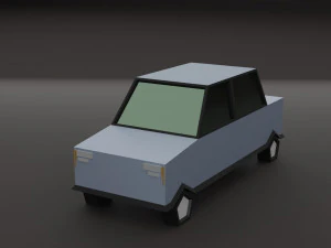 Lowpoly cars 3D Model