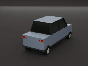 Lowpoly cars 3D Model