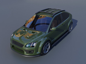 Car Focus 2 tuning 3D Model