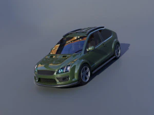 Car Focus 2 tuning 3D Model
