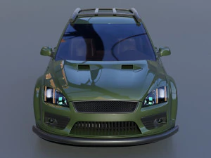 Car Focus 2 tuning 3D Model