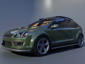 Car Focus 2 tuning 3D Model