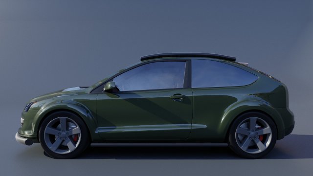 Car Focus 2 tuning 3D Model in Racing 3DExport