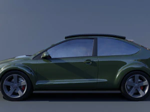 Car Focus 2 tuning 3D Model