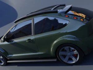 Car Focus 2 tuning 3D Model