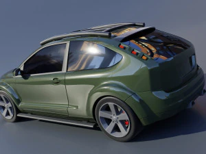 Car Focus 2 tuning 3D Model