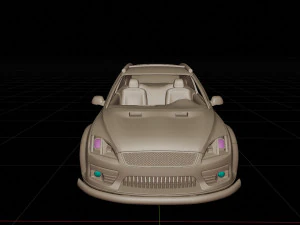 Car Focus 2 tuning 3D Model