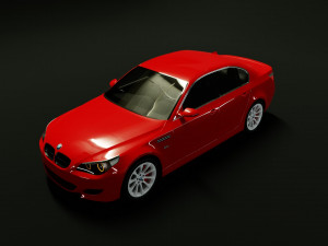 Car M5 E60 2007 3D Модель