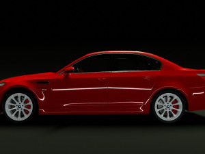 Car M5 E60 2007 3D Модель