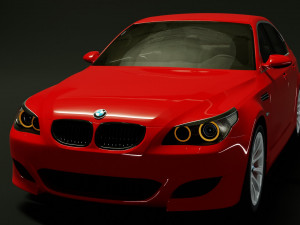 Car M5 E60 2007 3D Модель