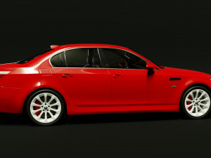 Car M5 E60 2007 3D Модель