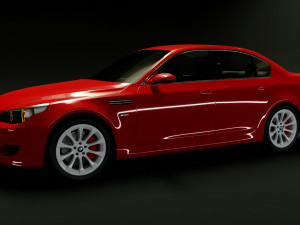 Car M5 E60 2007 3D Модель
