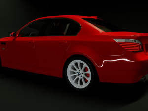 Car M5 E60 2007 3D Модель