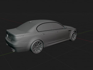Car M5 E60 2007 3D Модель
