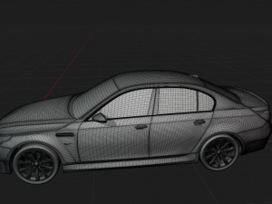 Car M5 E60 2007 3D Модель