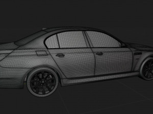 Car M5 E60 2007 3D Модель
