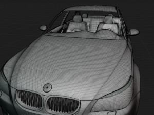 Car M5 E60 2007 3D Модель