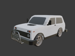 Car NivaVAZ 2121 4x4 3D Model