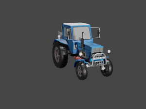 MTZ 80 Tractor 3D Model
