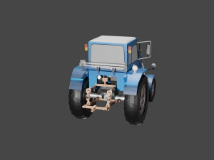 MTZ 80 Tractor 3D Model