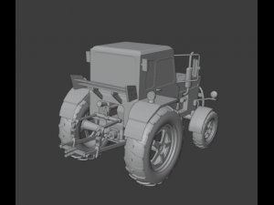 MTZ 80 Tractor 3D मॉडल
