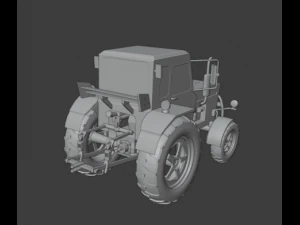 MTZ 80 Tractor 3D Model