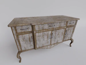 बेड के बगल रखी जाने वाली मेज 3D मॉडल