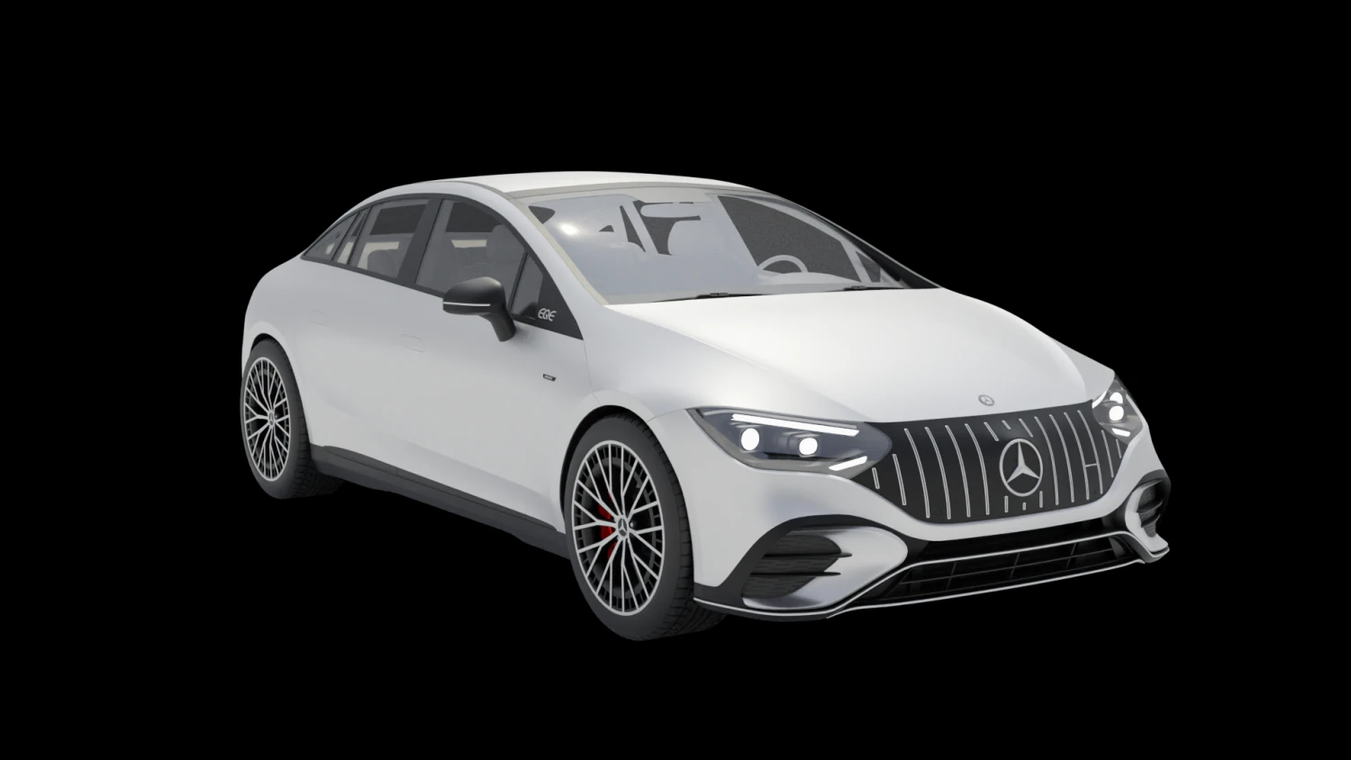 Mercedes Benz EQE 53 AMG 3D Model .c4d .max .obj .3ds .fbx .stl .blend 