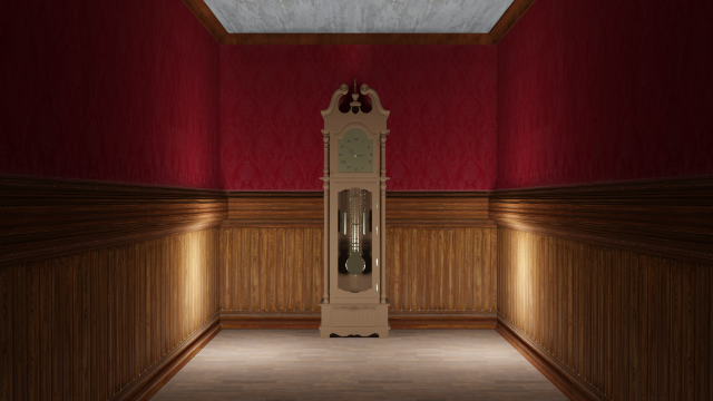 Standing Clock 3D 模型 .c4d .max .obj .3ds .fbx .stl .blend 