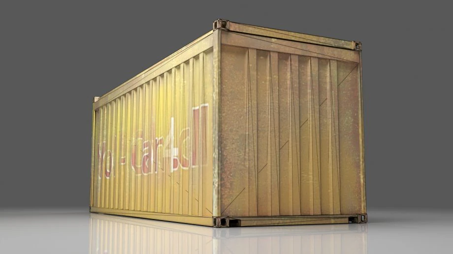 Container 3D Model .c4d .max .obj .3ds .fbx .stl .blend