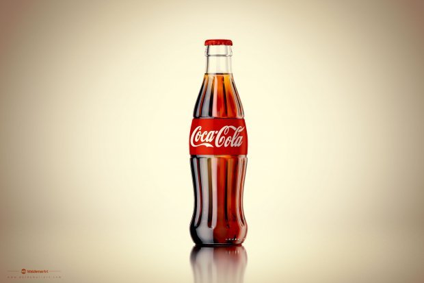 Professional Scene With Coca-Cola Bottle 3D 모델 .c4d .max .obj .3ds .fbx .stl .blend 