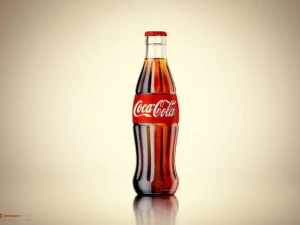 Cena profissional com garrafa de Coca-Cola Modelo 3D