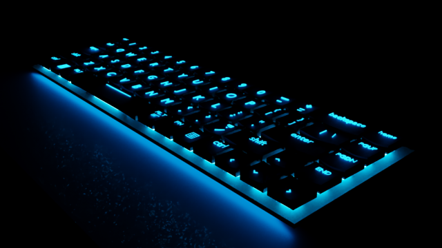 Low Profile Mechanical Keyboard Modelo 3D .c4d .max .obj .3ds .fbx .stl .blend 