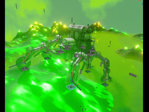 Cinco rodas com ambiente radioativo Modelo 3D