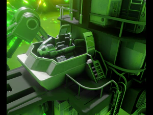 Five Wheeler With Radioactive Surrounding 3D Model