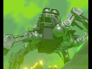 Five Wheeler With Radioactive Surrounding 3D Model