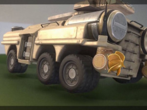 Amphibious Tank New Rig 3D Model