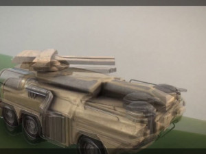 Amphibious Tank New Rig 3D Model