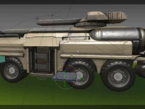 Amphibious Tank New Rig 3D Model