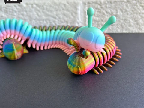 Flexi duizendpoot 3D printmodel