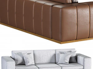 Laskasas CHARLIE 3 seater 3D Model