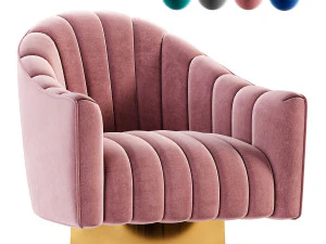 부력 악센트 라운지 회전 의자 3D 모델