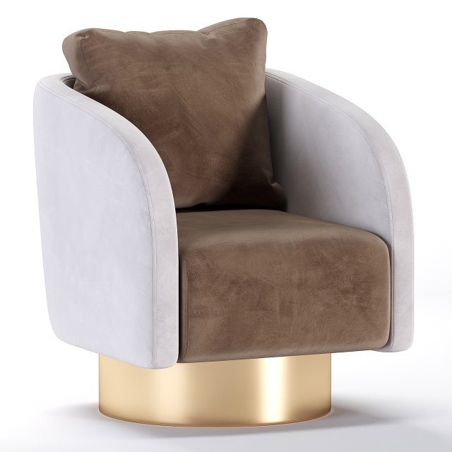 HER Armchair By Stylish Club 3D Модель .c4d .max .obj .3ds .fbx .stl .blend 