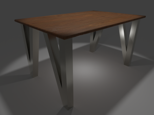 Elegant desk 3D मॉडल