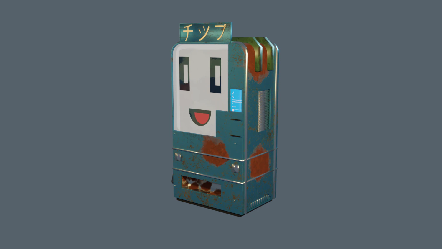 Vending machine 3D Model .c4d .max .obj .3ds .fbx .stl .blend