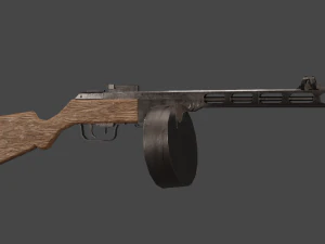 पीपीएसएच 41 3D मॉडल