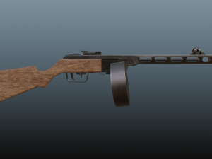 PPSH 41 3Dモデル