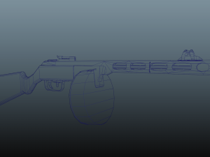 PPSH 41 3Dモデル