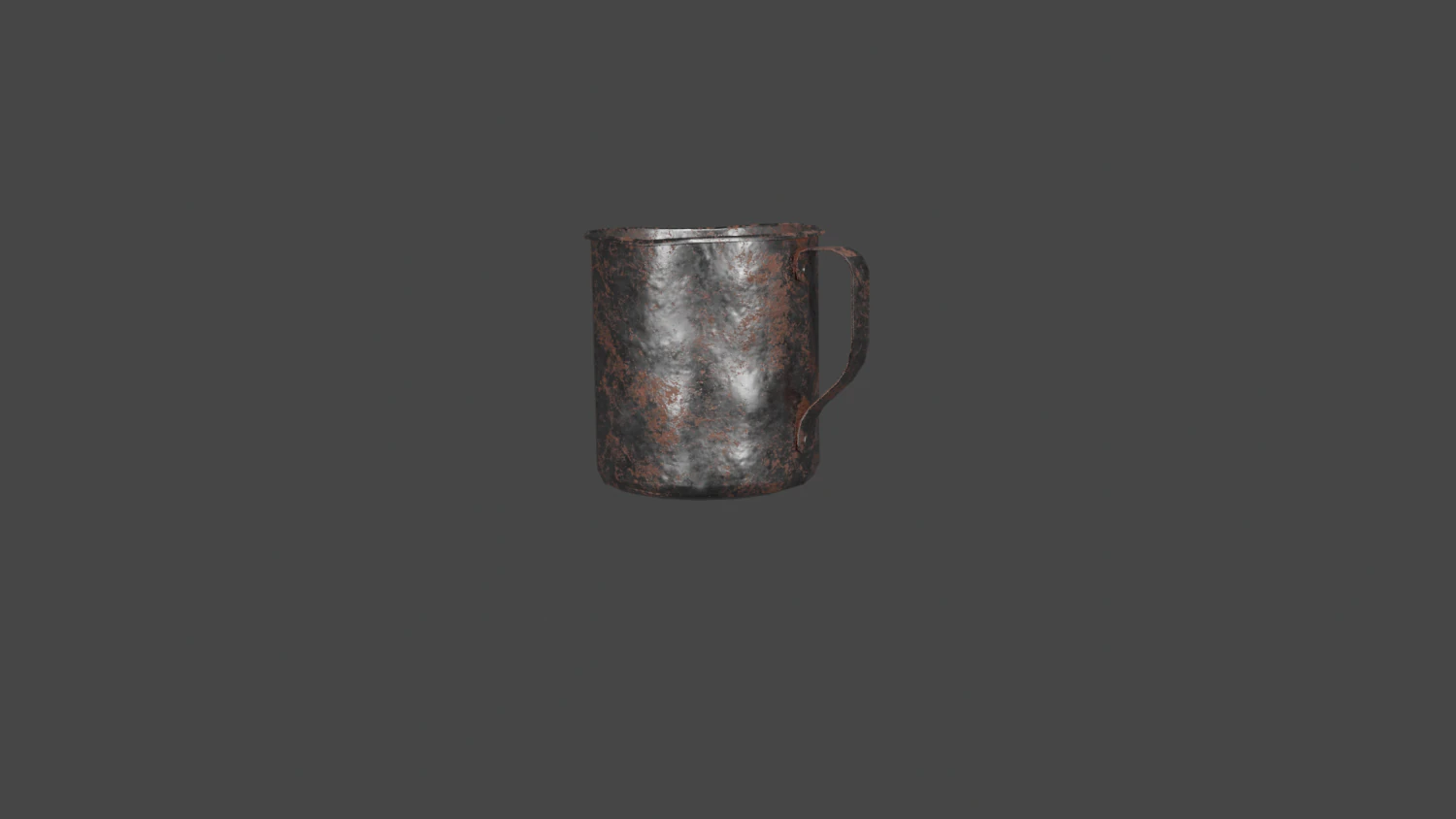 Metal cup 3D Model .c4d .max .obj .3ds .fbx .stl .blend 